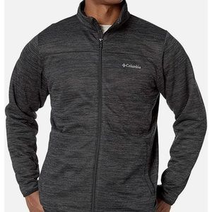 Columbia Men’s Full-Zip Fleece Lined Jacket| Super Soft Black Heather| Large